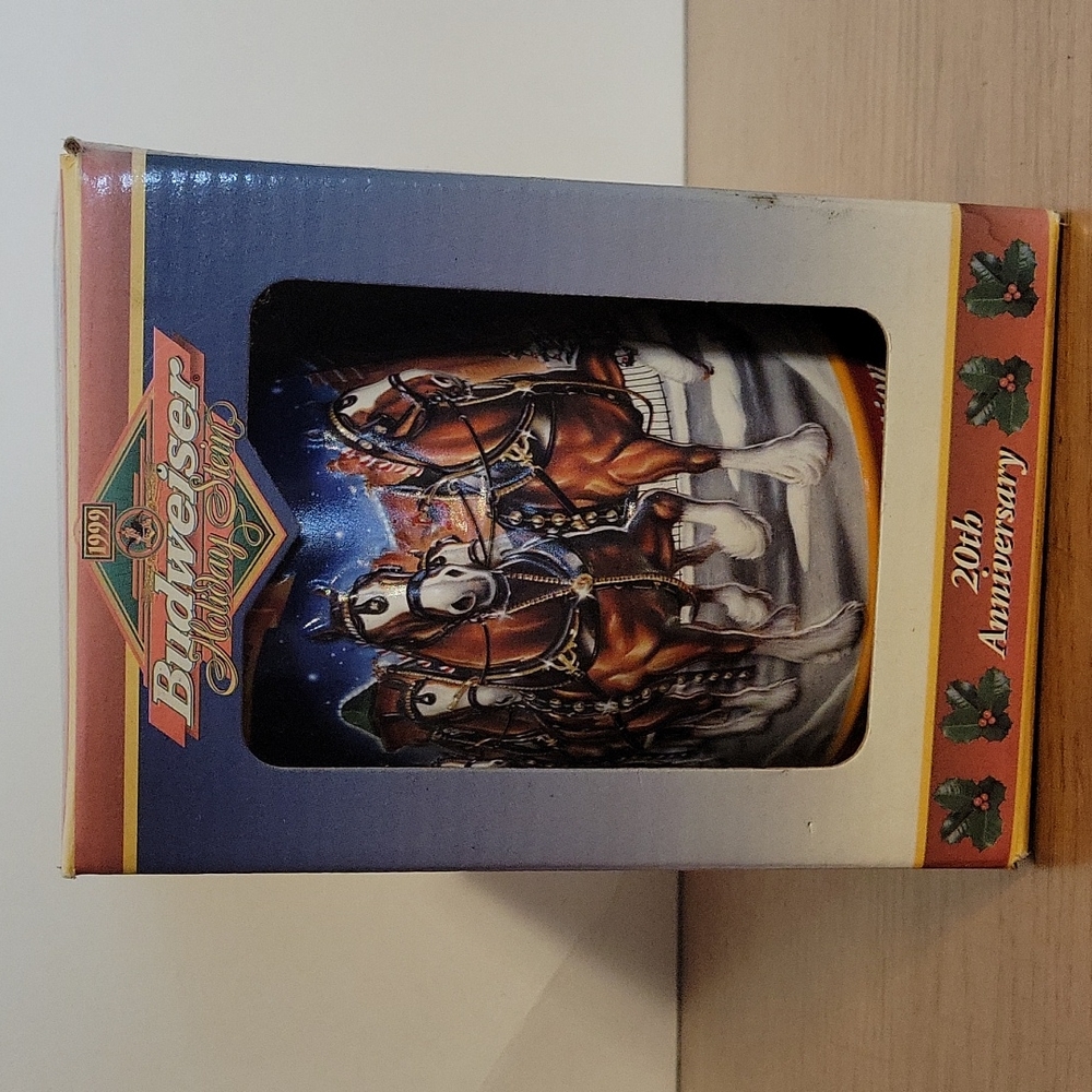1999 Budweiser 20th Anniversary Holiday Stein "A Century of HolidayTradition"